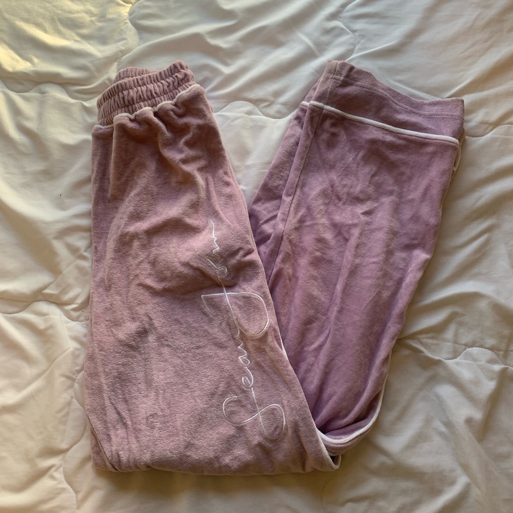 Sean John Purple Terry Cloth Sweatpants